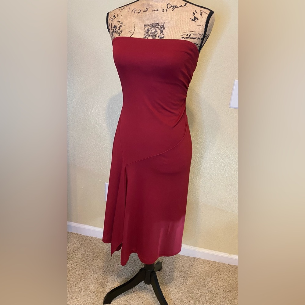 The Limited - Red strapless dress